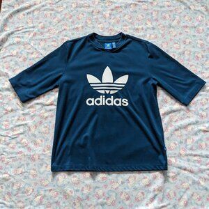 adidas blue jersey tee | womens tops tshirt tee | oversized